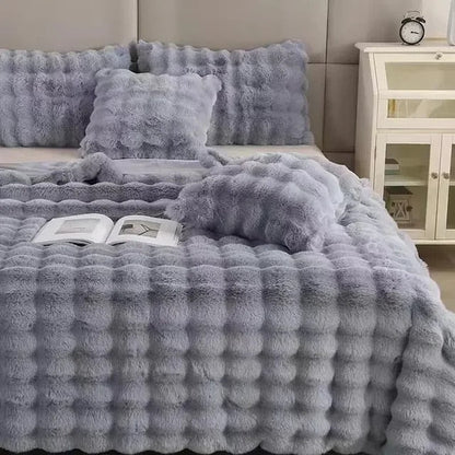 Luxury Rabbit Faux Fur Throw