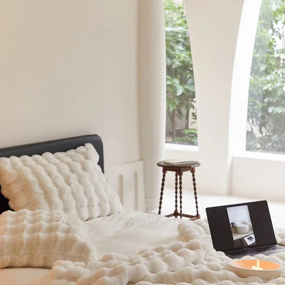 Luxury Rabbit Faux Fur Throw