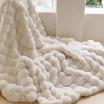 Luxury Rabbit Faux Fur Throw