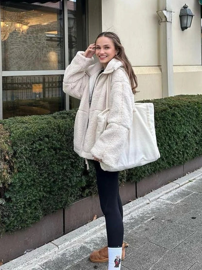 Women Teddy Fleece Jacket